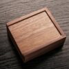 Wooden Box With Sliding Lid -Wood Walnut-1498